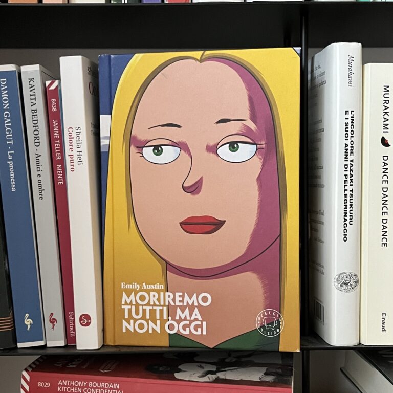 copertina del romanzo: illustrazione di una donna bionda con lo sguardo triste